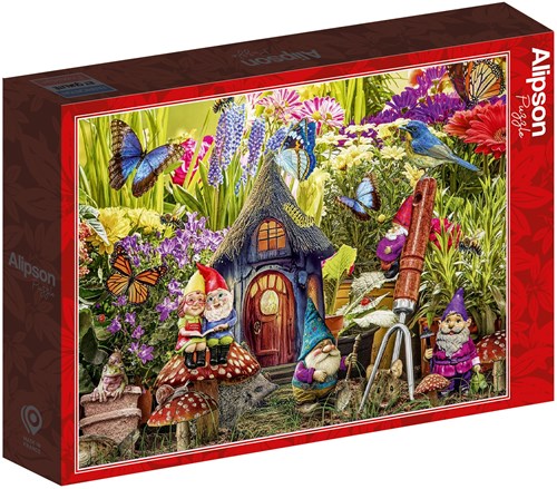 Alipson Puzzle rompecabezas Gnome Garden 1000 piezas multicolor plástico-2