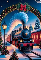 Alipson Puzzle rompecabezas de Navidad The Magic Christmas Train 1000 piezas