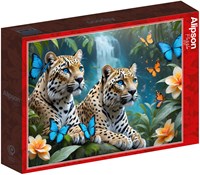 Alipson Puzzle rompecabezas Two Leopards - 1000 piezas - juguete colorido-2