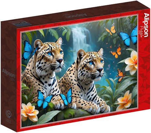 Alipson Puzzle rompecabezas Two Leopards - 1000 piezas - juguete colorido-2