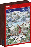 Alipson Puzzle pueblo de invierno - rompecabezas de 500 piezas para adultos-2