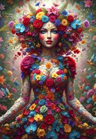 Alipson Puzzle rompecabezas mujer flores 1000 piezas puzzle artístico