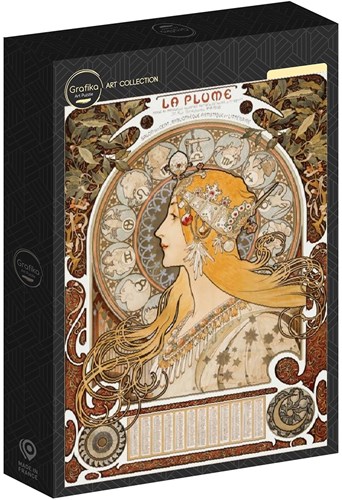 Grafika puzzle Alphonse Mucha - La Plume 1896-97 - 1000 piezas puzzle de arte-2