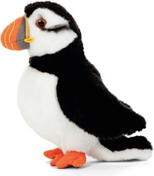 Living Nature peluche frailecillo grande de pie pájaro suave
