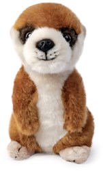 Living Nature peluche juguete suricata bebé de pie suave