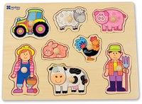 Andreu Toys puzzle de madera granja - juguete educativo para niños