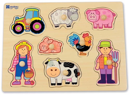 Andreu Toys puzzle de madera granja - juguete educativo para niños