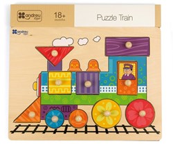 Andreu Toys puzzle tren de madera - juguete educativo para niños