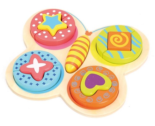 Andreu Toys puzzle mariposa - juguete educativo de cartón