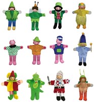 Andreu Toys set de marionetas de dedo - 12 personajes - educativo