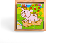 Bigjigs Puzzle de bloques Animales de granja-2