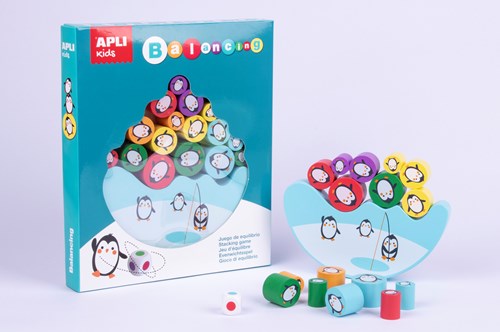 APLI Kids APLI - Juego de equilibrio de pingüinos (madera)-2