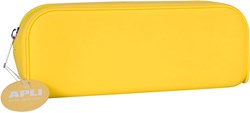 APLI Kids estuche silicona amarillo - flexible y resistente al agua
