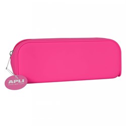 APLI Kids estuche silicona rosa - flexible y resistente al agua