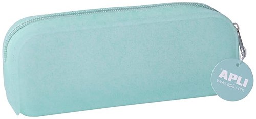 APLI Kids estuche soft glitter turquesa estuche de silicona