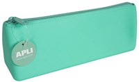 APLI Kids estuche silicona Soft Nordic verde pastel impermeable flexible