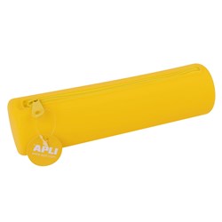 APLI Kids estuche silicona soft touch amarillo - flexible e impermeable