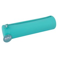 APLI Kids estuche blando redondo turquesa silicona resistente al agua