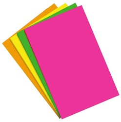 APLI Kids hojas de goma EVA A4 flúor rosa verde amarillo naranja