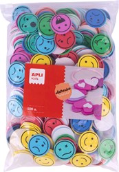 APLI Kids formas de goma EVA caras emociones bolsa maxi