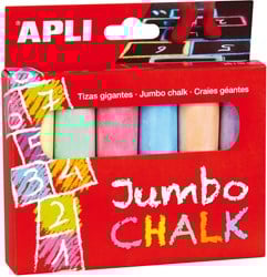 APLI Kids APLI - Jumbo Krijt Assortie 6 stuks