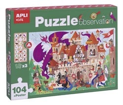 APLI Kids APLI - Castle Observe Puzzle 104 piezas 5x5cm (654x415 mm)