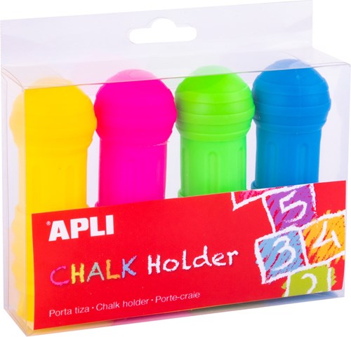 APLI Kids portatizas jumbo multicolor - set de 4 accesorios para tiza