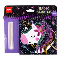 APLI Kids APLI - Libro para colorear Happy Scratch (8 hojas)
