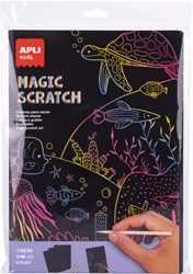 APLI Kids APLI - Magic Scratch Pad (10 tarjetas, 5 bolígrafos)