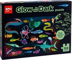 APLI Kids APLI - Ocean Puzzle Glow in the Dark 104 piezas + póster