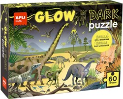 APLI Kids puzzle Glow in the Dark dinosaurios 60 piezas cartón