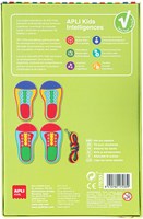 APLI Kids aprender a atar los cordones - juguete educativo con tarjetas de zapatos-2