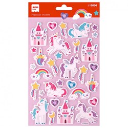 APLI Kids pegatinas unicornio 32 unidades - stickers creativos unicorn