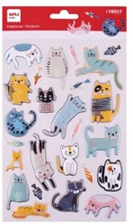 APLI Kids pegatinas gatos Meow! 25 unidades scrapbooking creativo