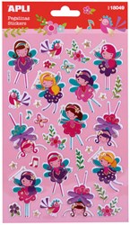 APLI Kids pegatinas hadas metálicas hoja 32 piezas juguete creativo