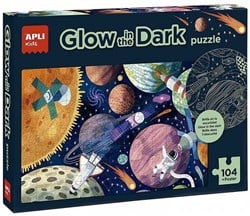 APLI Kids APLIÂ -Â ZonnestelselÂ GlowÂ inÂ theÂ darkÂ puzzelÂ +Â posterÂ (104-de