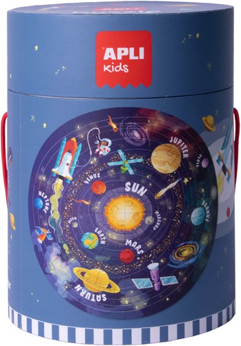 APLI Kids puzzle sistema solar - puzzle redondo de suelo 48 piezas cartón