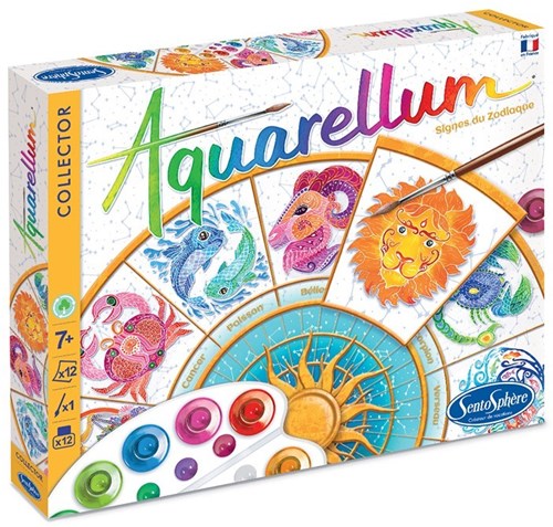 Sentosphère pintura Aquarellum Collector Signos del Zodiaco set creativo