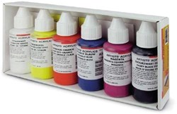 Ara set pintura acrílica pintar 6 x 100 ml colores alegres profesional