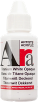 Ara pintura acrílica blanco titanio 100 ml - pintura blanca profesional para niños y adultos