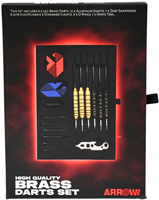 Arrow180 Brass Darts Set - Set de dardos 22g con accesorios