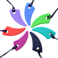 ARK Therapeutic collar masticable juguete magenta plástico Stevige, tandvormige kauwketting voor de achterste kiezen, geliefd bij kinderen en volwassenen.-2