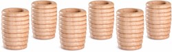 Grapat juego de vasos colmena de madera - set de 6 piezas