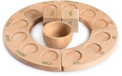 Grapat juguete madera plataformas dados cuenco calendario perpetuo niños