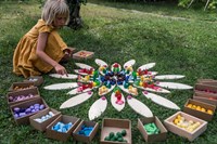 Grapat juguete de madera Petals platform - juego libre-3