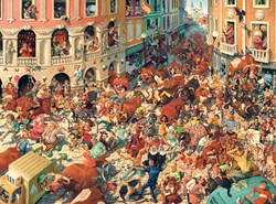 Castorland puzzle Encierro en Pamplona - 3000 piezas rompecabezas