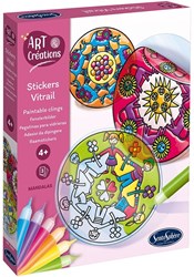 Sentosphère pegatinas ventana mandala set creativo - juguete para colorear