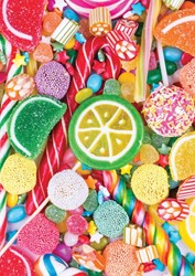 Art Puzzle Bunte Bonbons -  Teile