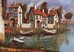 Art Puzzle Case a Cerchio, Italy -  Teile