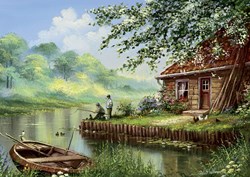 Art Puzzle Evening Fishing Rod -  Teile